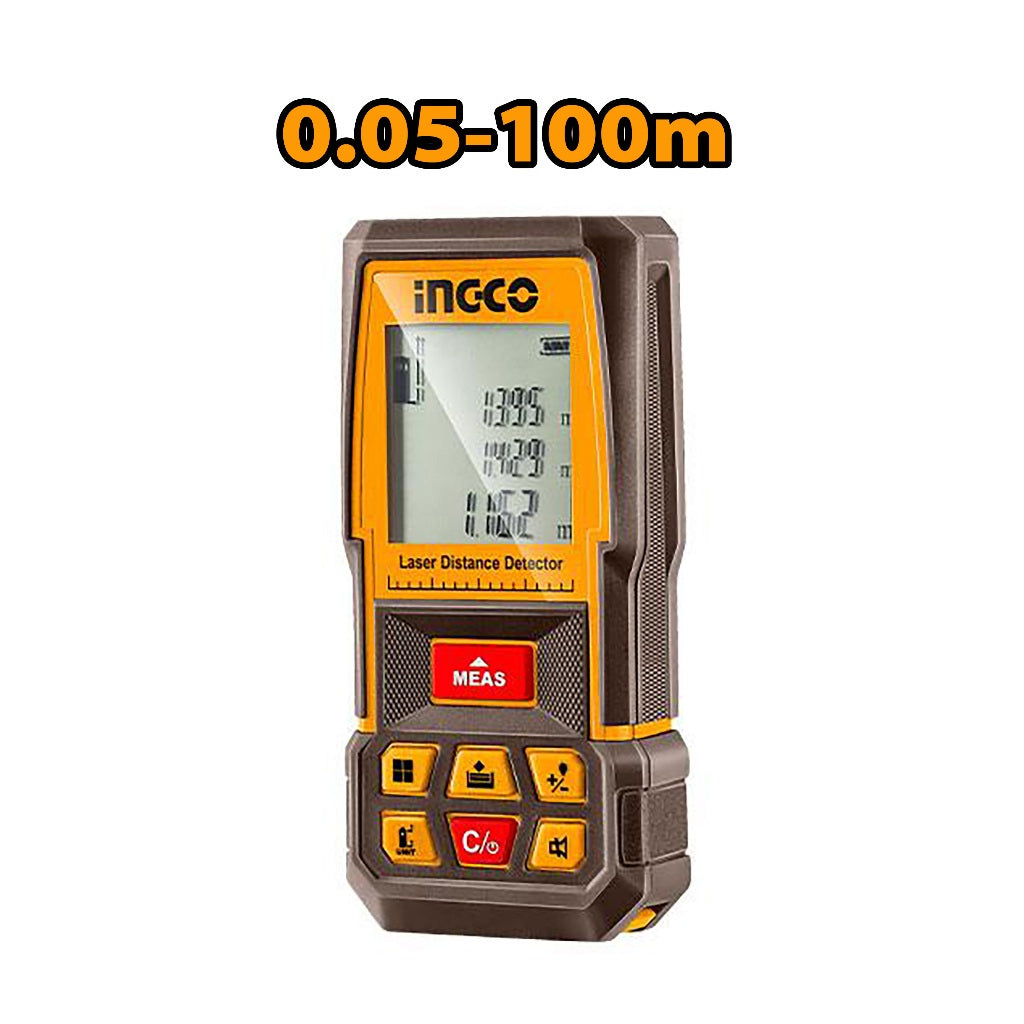Ingco 3PCS Combo Kit Laser Distance Detector with Laser & DC/AC Clamp Meter HLDD241202