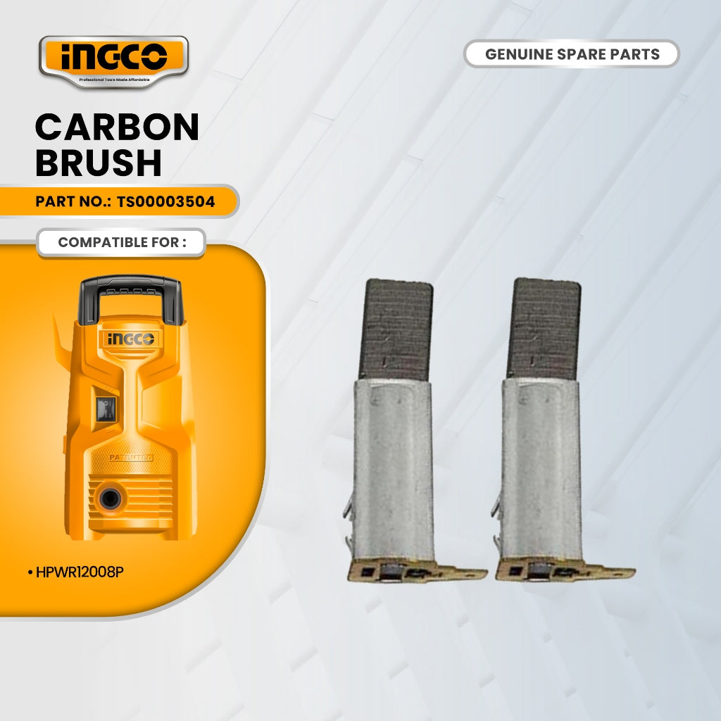 INGCO TS00003504 Carbon brush for HPWR12008P High Pressure Washer 1200W ING-SP