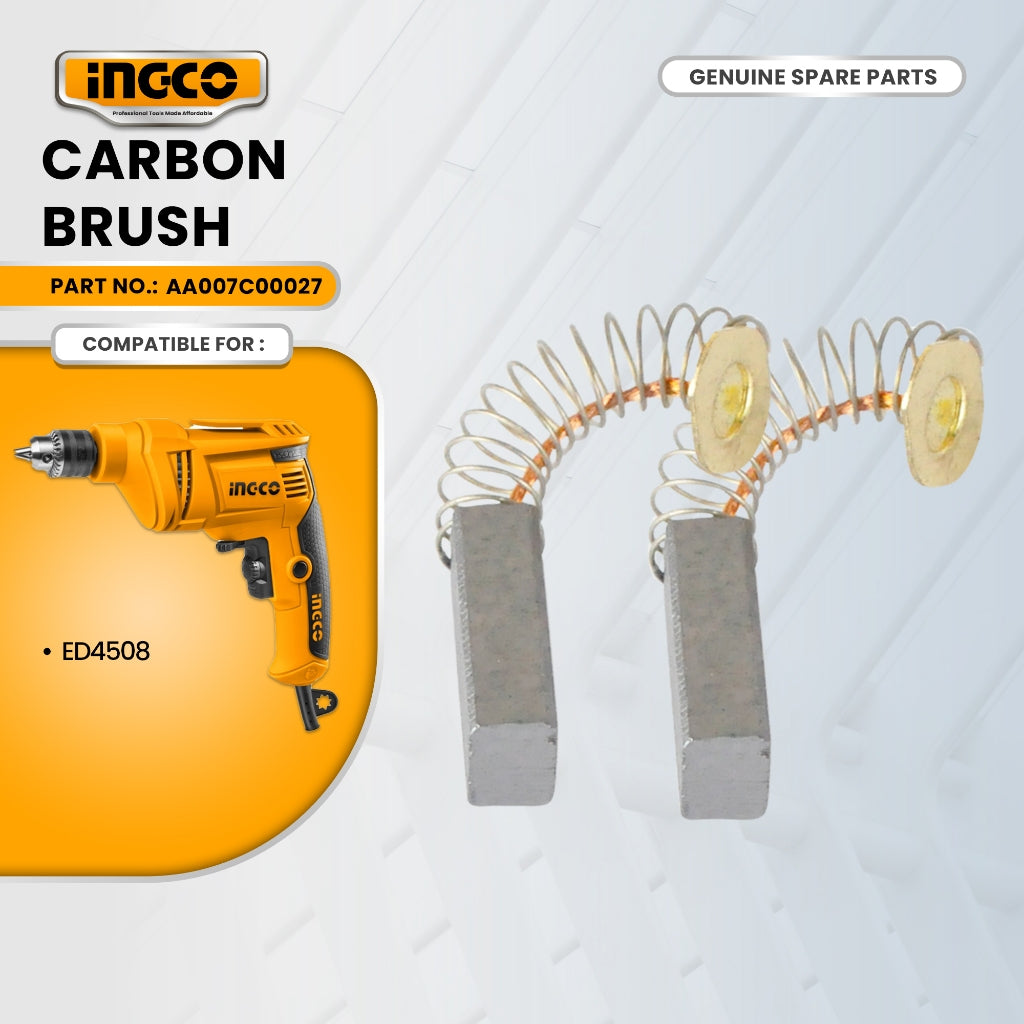 INGCO AA007C00027 Carbon Brush for ED4508 Electric Hand Drill 450W ING-SP