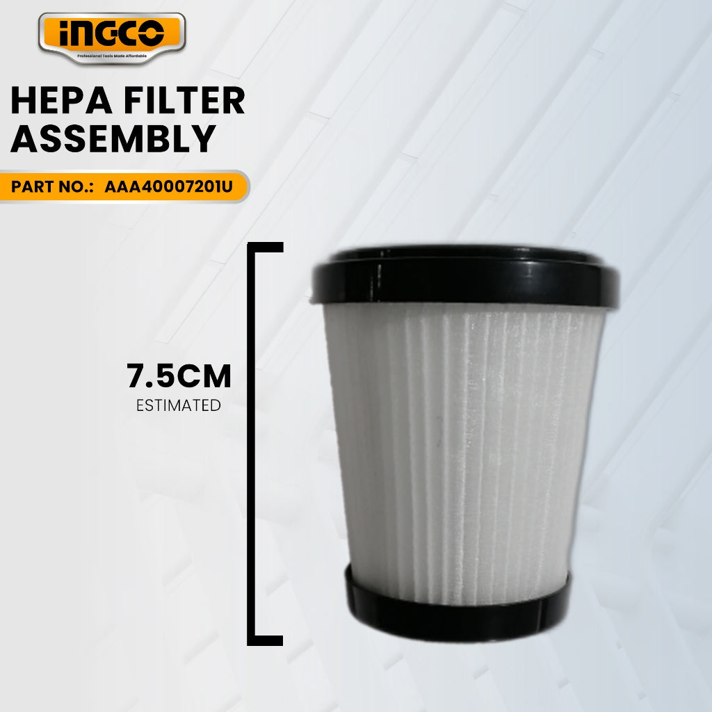 INGCO AAA40007201U HEPA filter assembly for CFALI2001 Li-Ion Vacuum Cleaner 20V 0.5L ING-SP