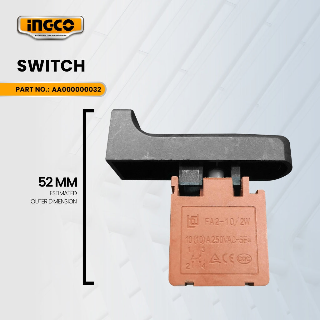 INGCO AA000000032 Switch for PDB13008 Demolition Breaker 1300W ING-SP