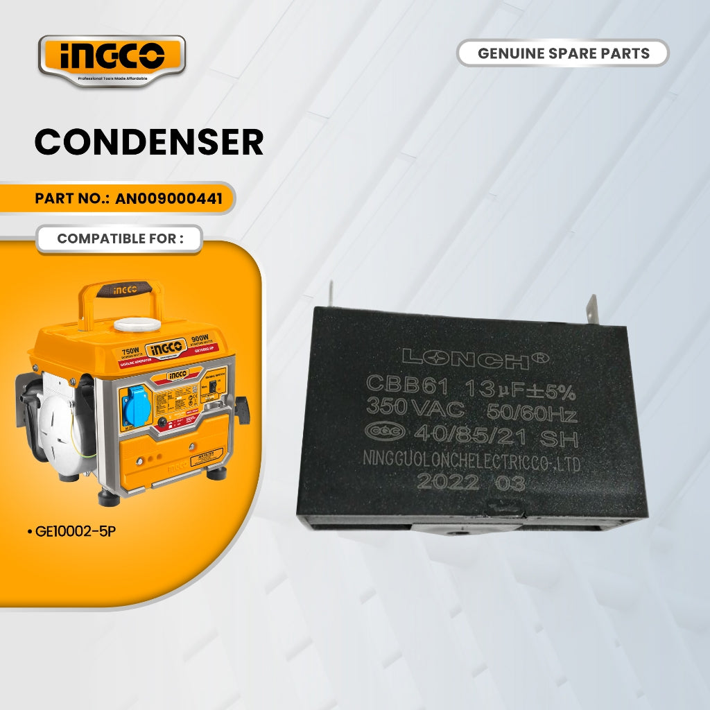INGCO AN009000441 Condenser for GE10002-5P Gasoline Generator 1KVA ING-SP