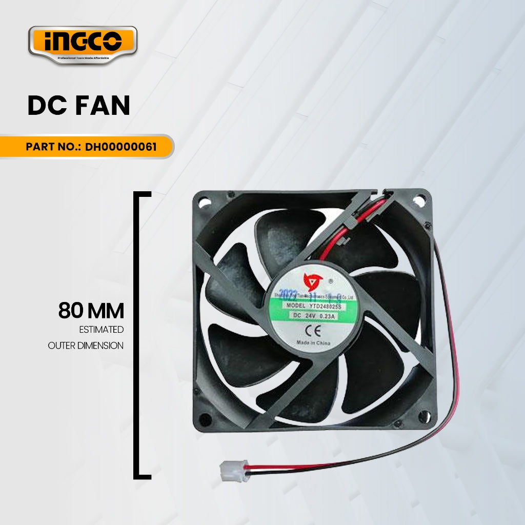 INGCO DH00000061 DC fan for ING-MMA3503P Inverter MMA Welding Machine 350A ING-SP