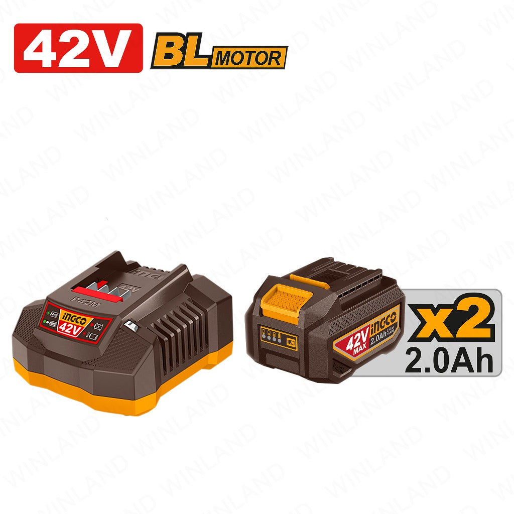 Ingco 42V/26mm(1inch) Lithium-Ion Cordless Rotary Hammer CRHLI422682 ING-CT