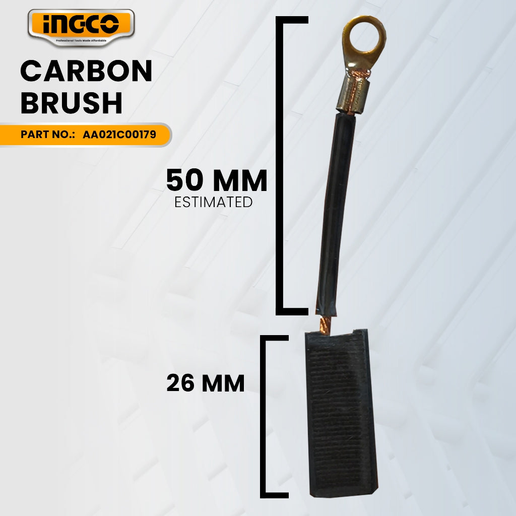 INGCO AA021C00179 Carbon Brush for RH120068 Rotary Hammer 38MM 1200W ING-SP