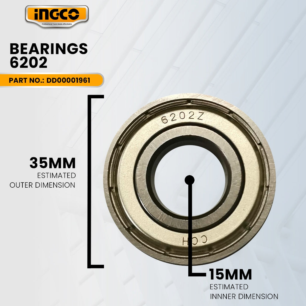 INGCO A1016202000 Bearings 6202 for MX218008P Mixer 1800W ING-SP