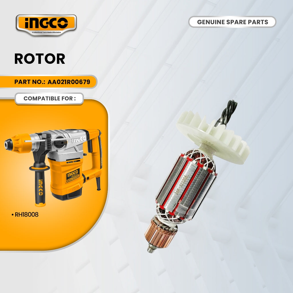 INGCO AA021R00679 Rotor for RH18008 Rotary Hammer 1800W ING-SP