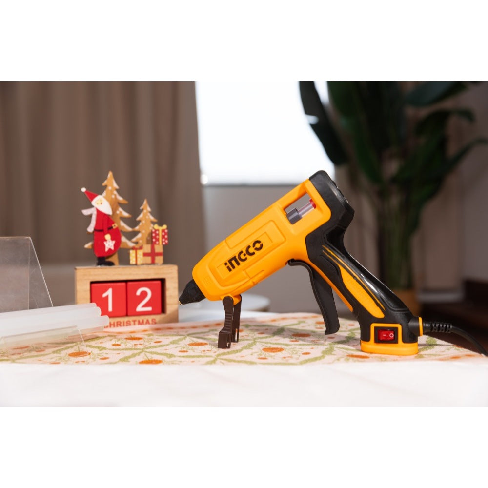 Ingco Electric Glue Gun 45W-Max250W with 8pcs (150mm) Glue Stick GG408 ING-PT