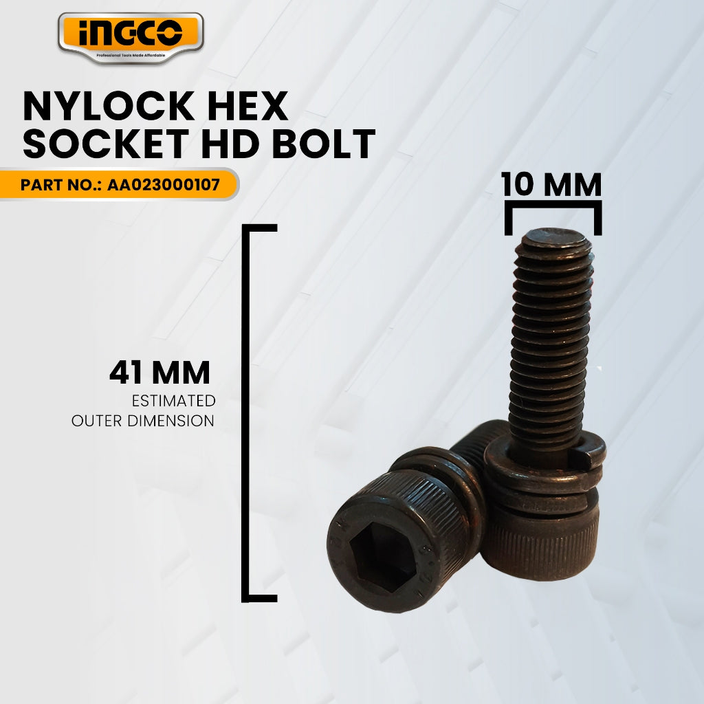 INGCO AA023000107 Nylock Hex Socket HD Bolt for PDB170082 Demolition Breaker 1700W ING-SP