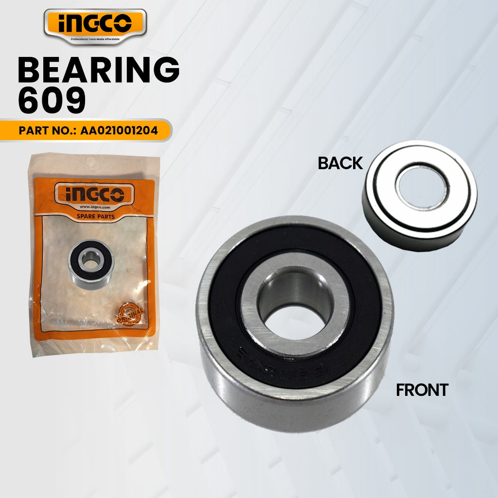 INGCO AA021001204 Bearing 609 for CRHLI202289 Li-Ion Rotary Hammer ING-SP