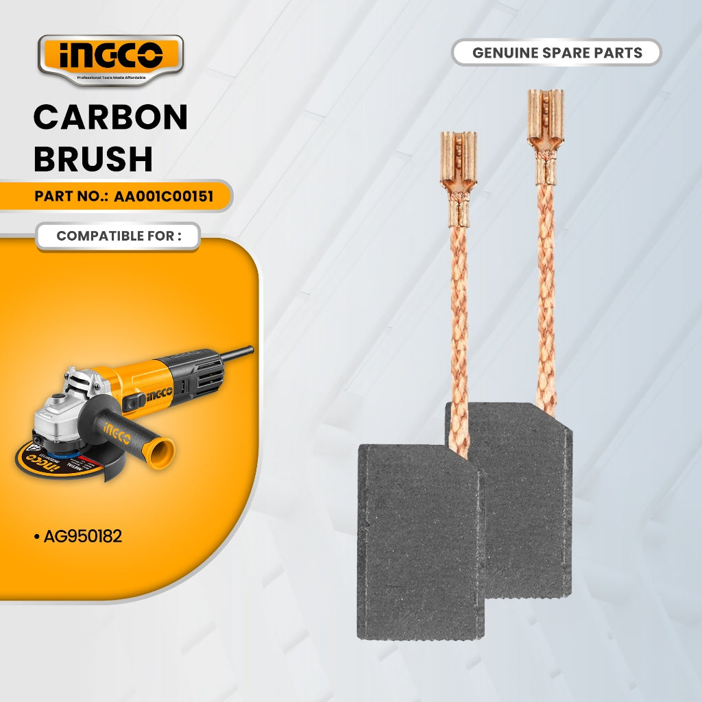INGCO AA001C00151 Carbon Brush for AG950182 Angle Grinder 950W ING-SP