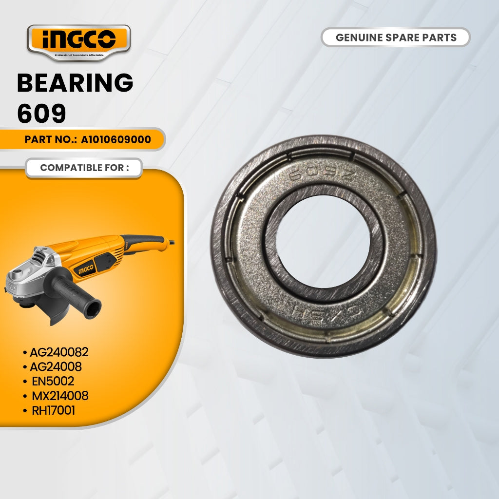 INGCO A1010609000 Bearing 609, Angle Grinder, Impact Drill, Rotary Hammer, Mixer, and Selected Tools ING-SP