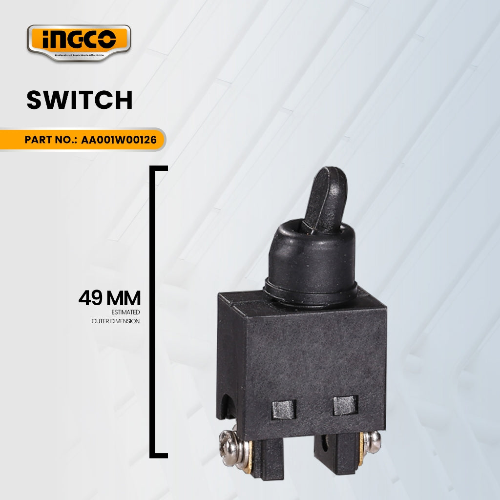 INGCO AA001W00126 Angle Grinder 750W Switch Spare Part ING-SP