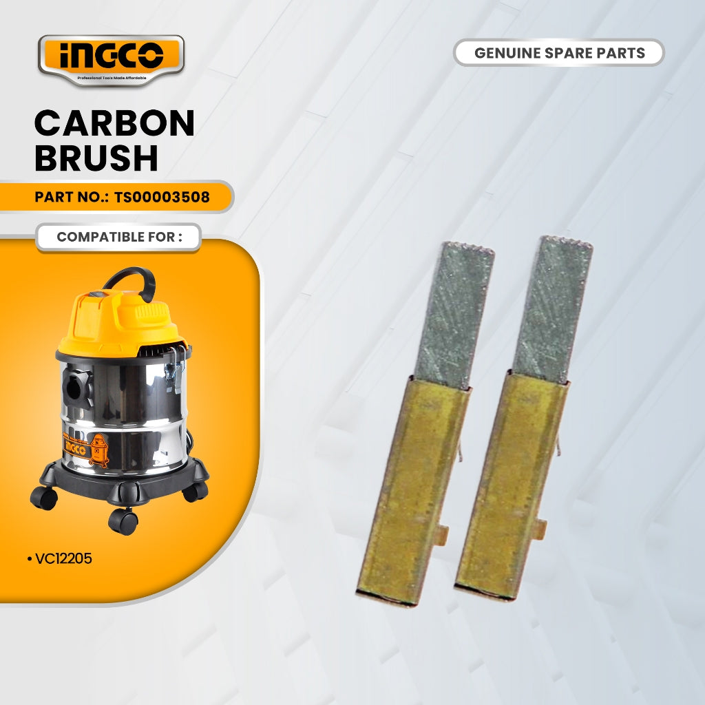 INGCO TS00003508 Carbon brush for VC12205 Wet & Dry Vacuum Cleaner ING-SP