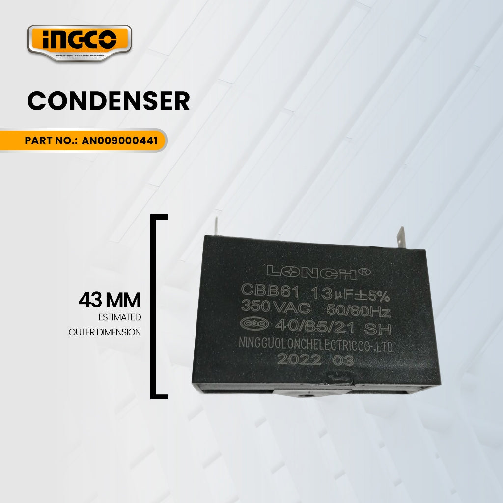 INGCO AN009000441 Condenser for GE10002-5P Gasoline Generator 1KVA ING-SP