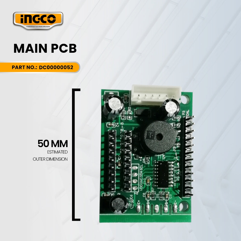 INGCO DC00000052 main PCB for HESA31003 Electronic Scale 100KG ING-SP