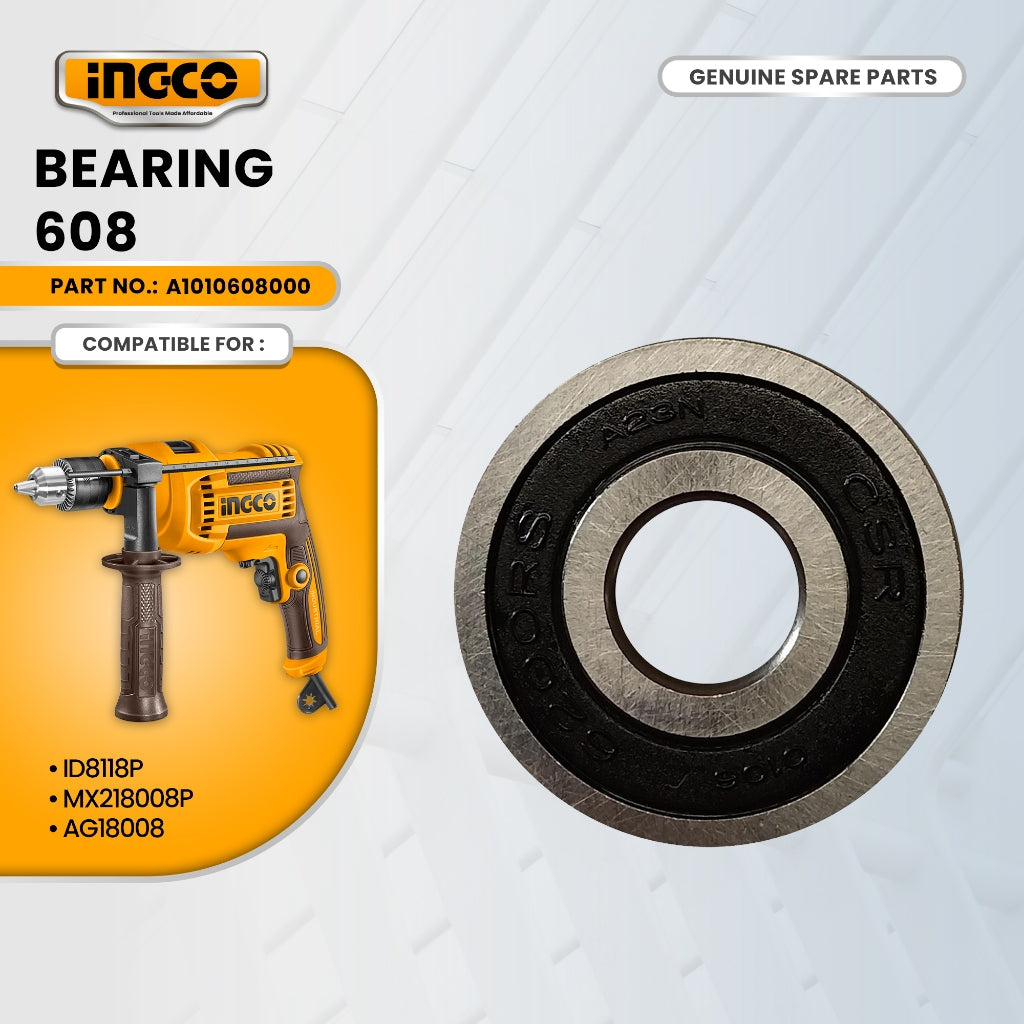 INGCO A1010608000 Impact Drill, Rotary Hammer, Circular Saw and Selected Tools Bearing 608 ING-SP