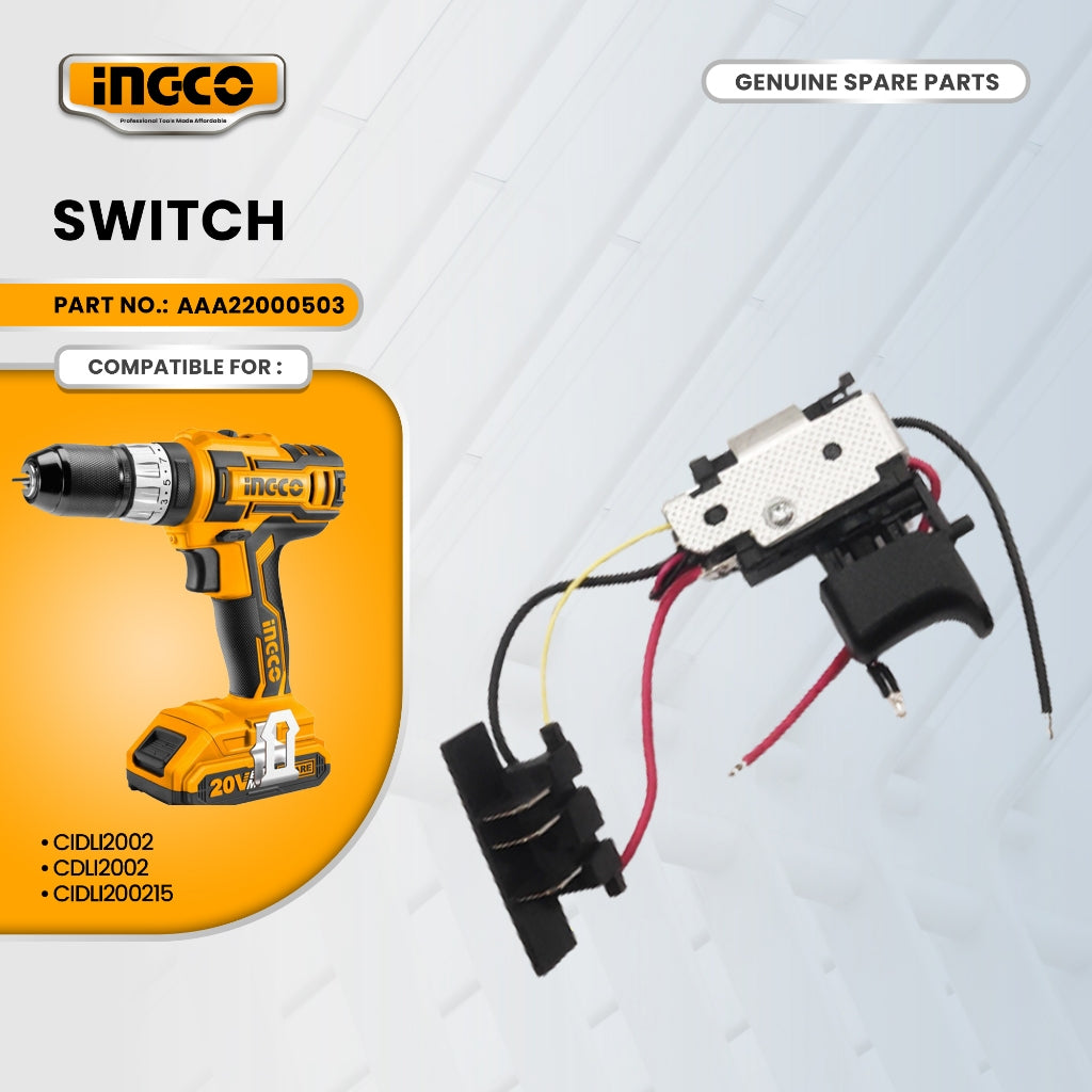 INGCO AAA22000503 Li-Ion Impact Drill Switch & Terminal ING-SP