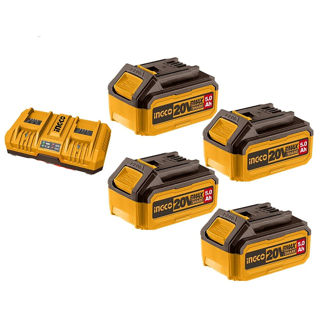ingco p20s/ lithium-ion battery and charger combo kit fbcli20285 ing-ct product photo
