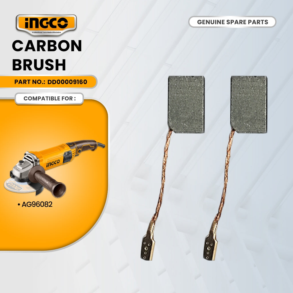 INGCO DD00009160 Carbon Brush for AG96082 Angle Grinder 950W 4" ING-SP