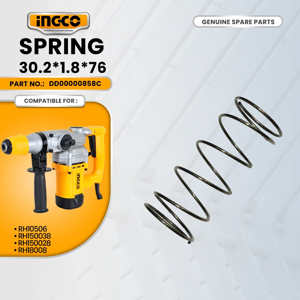 INGCO AA021000219 Spring 30.2*1.8*76 for RH10506 Rotary Hammer 1050W ING-SP