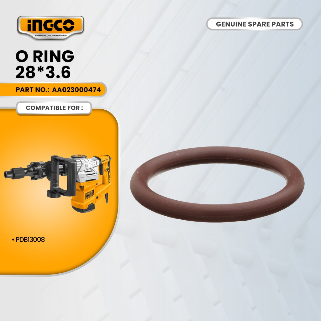 INGCO AA023000474 O-ring 28*3.6 for PDB13008 Demolition Hammer / Chipping Gun 1300W ING-SP