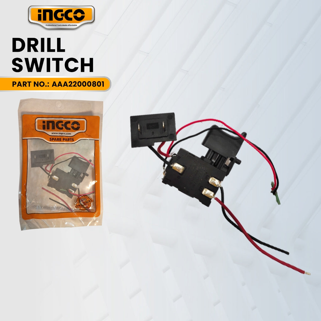 INGCO AAA22000801 Drill Switch for CDLI12422 Cordless Li-Ion Drill 12V 1.5AH ING-SP