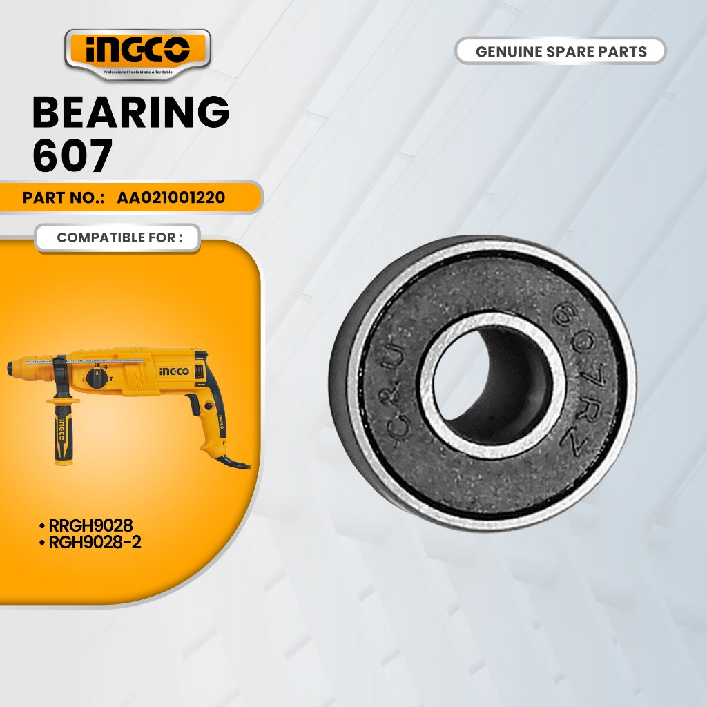 INGCO AA021001220 Bearing 607 for RGH9028 Industrial SDS Plus Rotary Hammer 800W IPT ING-SP
