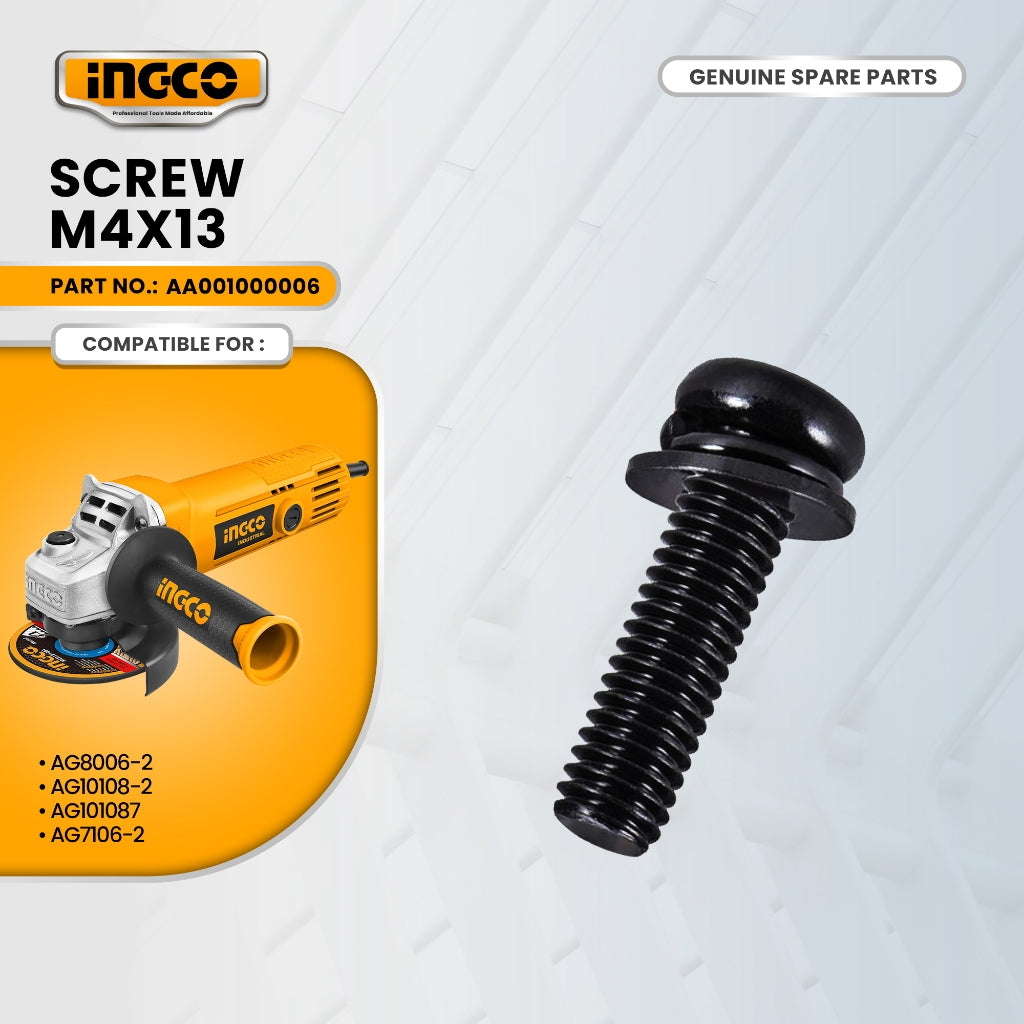 INGCO AA001000006 Angle GrinderScrew M4X13 ING-SP
