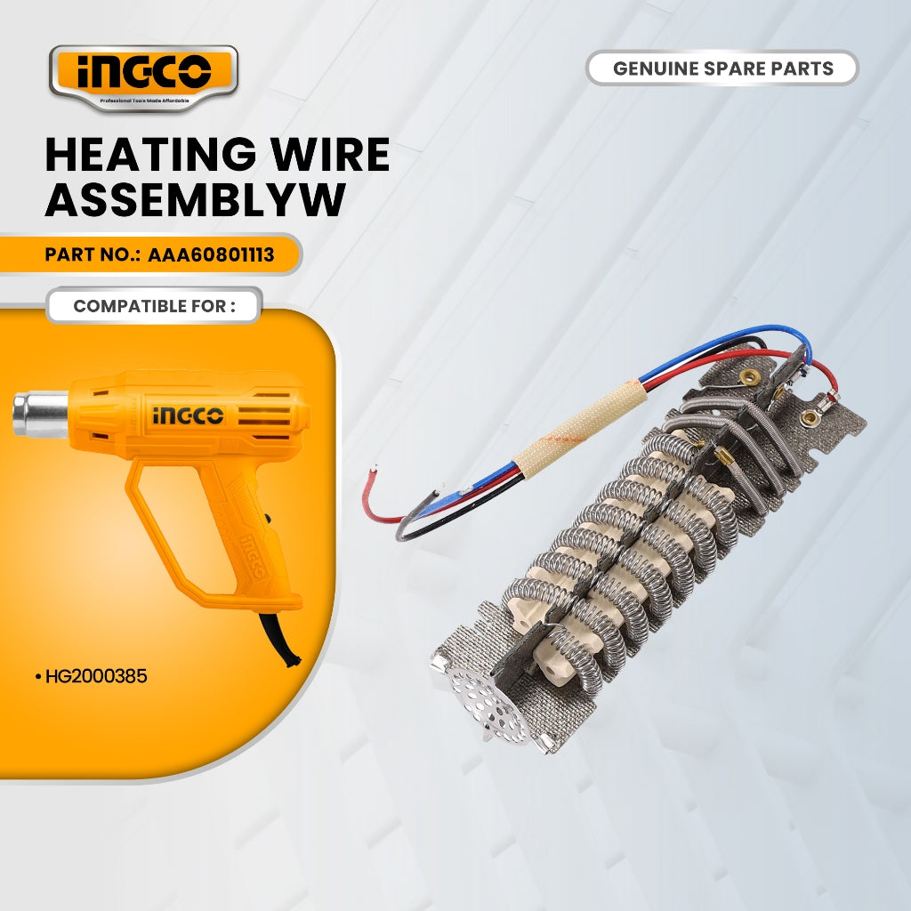 INGCO AAA60801113 Heating Wire Assembly for HG2000385 Heat Gun (SS) ING-SP