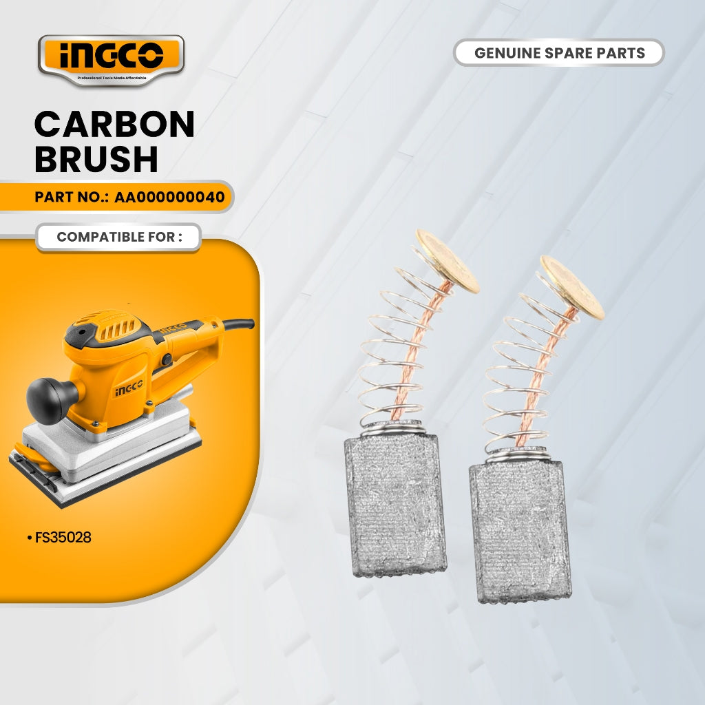 INGCO AA000000040 Carbon Brush for FS35028 Finishing Sander 350W ING-SP