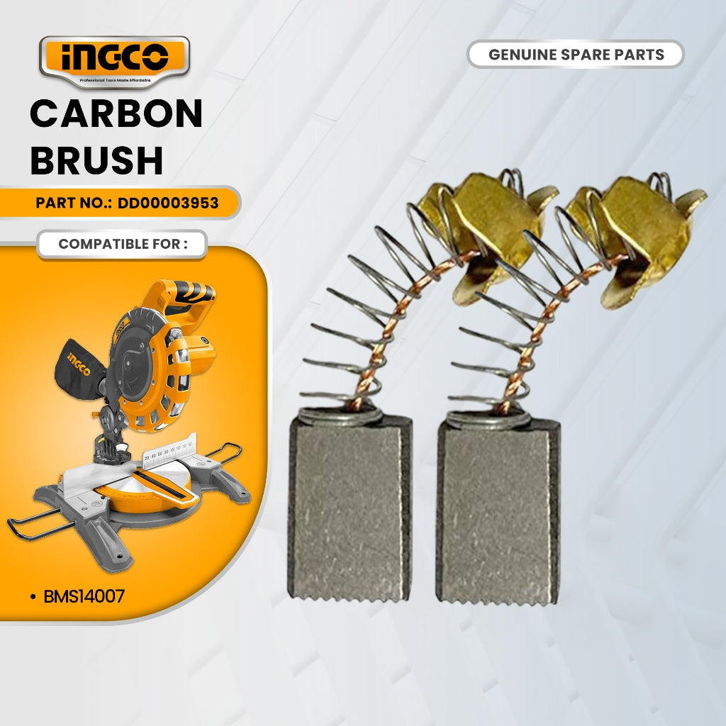 INGCO DD00003953 Carbon Brush for BMS14007 8-1/4" Mitre Saw 1400W ING-SP
