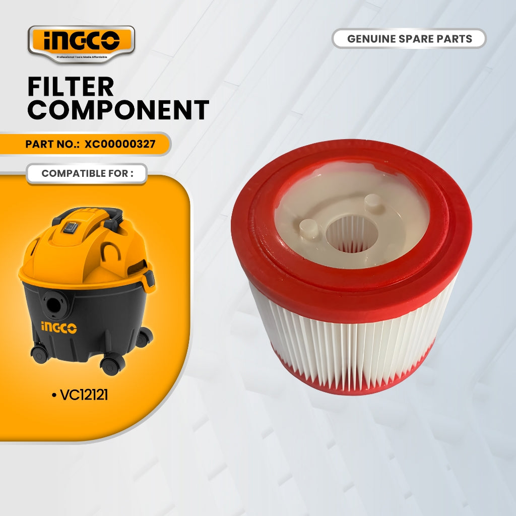 INGCO XC00000327 Filter Component for VC12121 Vacuum Cleaner 1200W 12L ING-SP