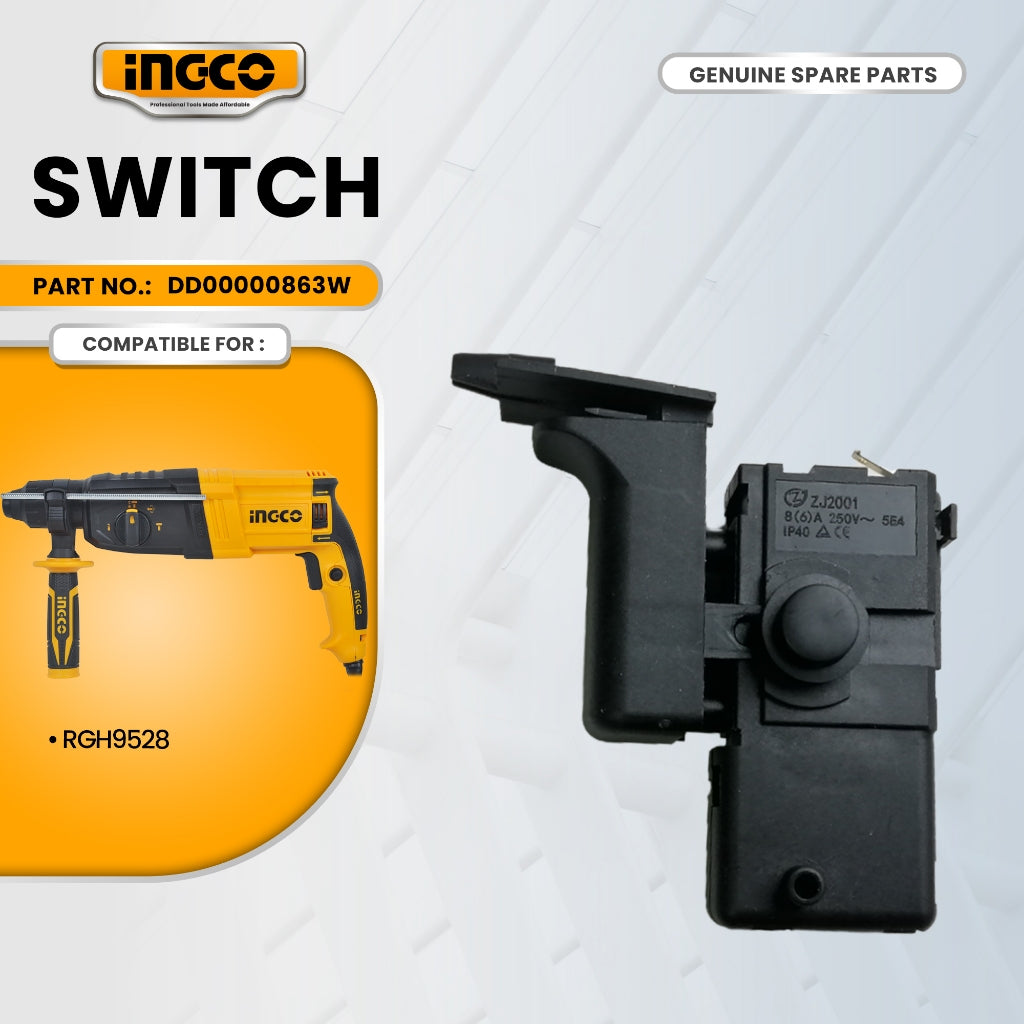 INGCO DD00000863W Switch for RGH9528 Rotary Hammer 950W ING-SP