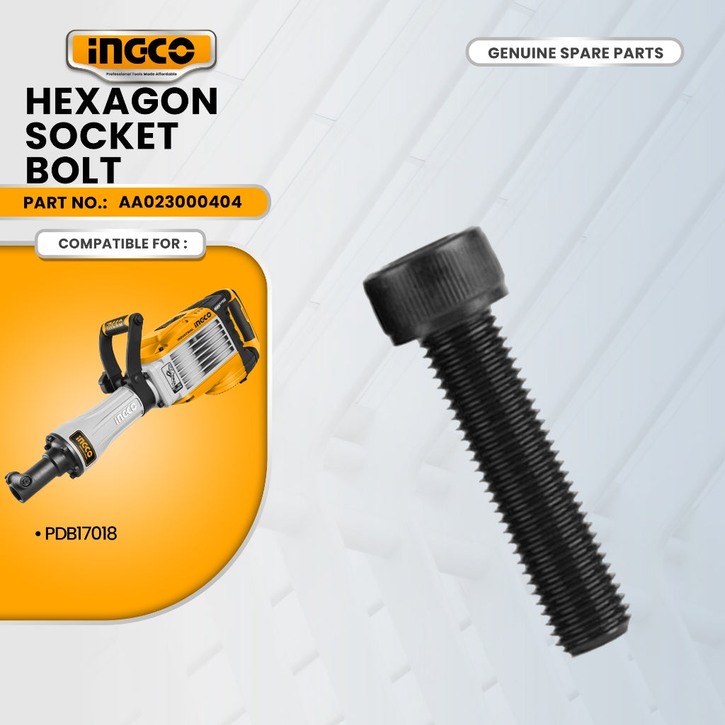 INGCO AA023000404 Hex .Socket Bolt M8x30(12.9) for PDB17018 Demolition Breaker 1700W ING-SP