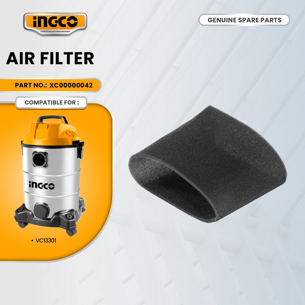 INGCO XC00000042 Filter Foam for VC13301 Vacuum Cleaner 1300W 30L ING-SP