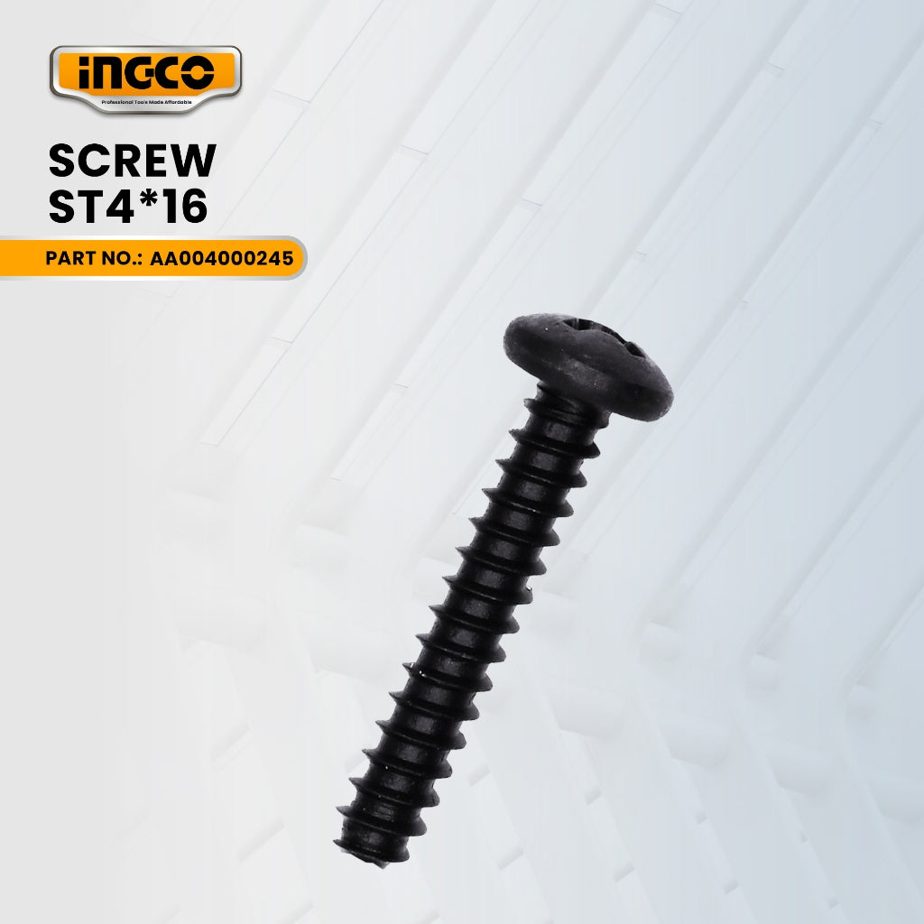 INGCO AA004000245 Screw ST4*16 for ID68016P Impact Drill 680W ING-SP