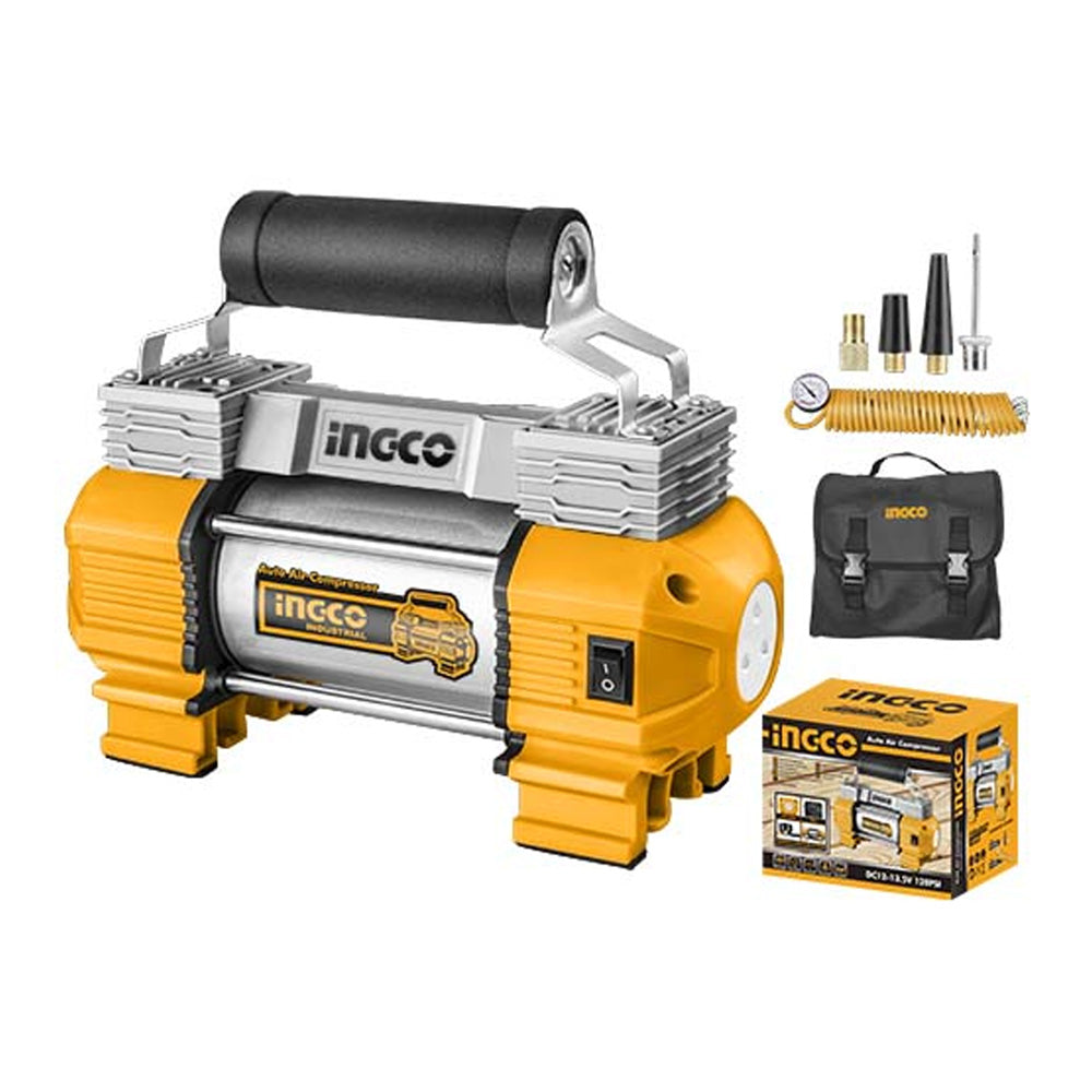 INGCO Auto Air Compressor 12V 18A – Portable Car Tire Inflator