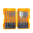 Ingco 12pcs flat wood drill bit set woodworking tools