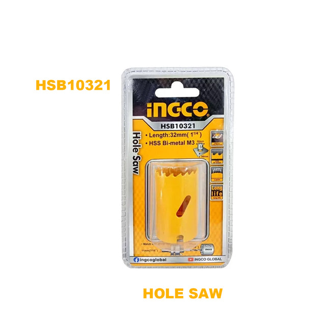 Ingco HSS bi-metal hole saw durable cutting tool
