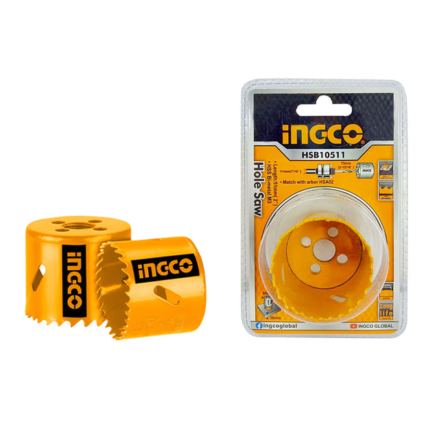 Ingco HSS bi-metal hole saw cutting accessory