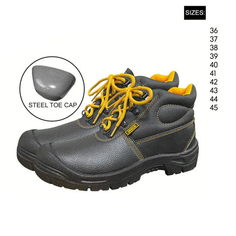 INGCO Safety Boots Size 44 – Steel Toe Protection
