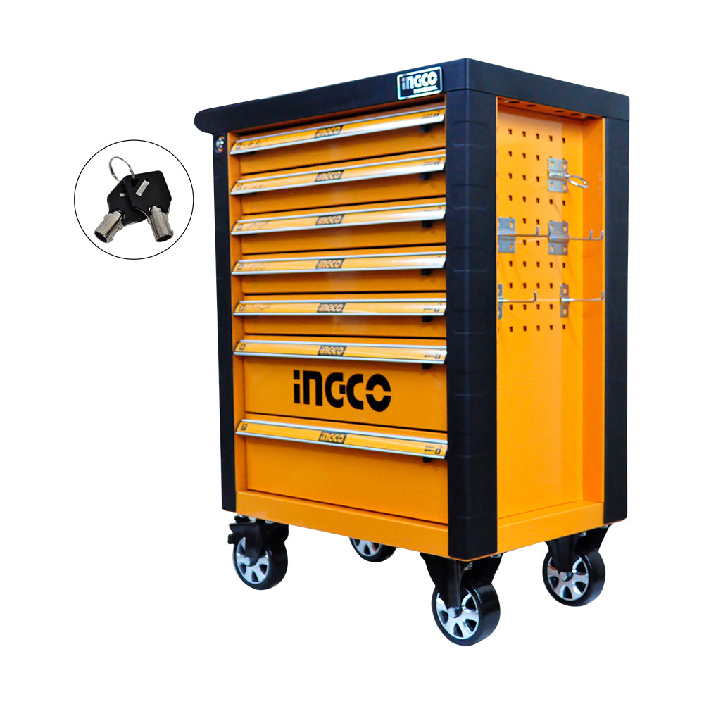 INGCO HDTC01072 industrial empty roller cabinet with 7 drawers