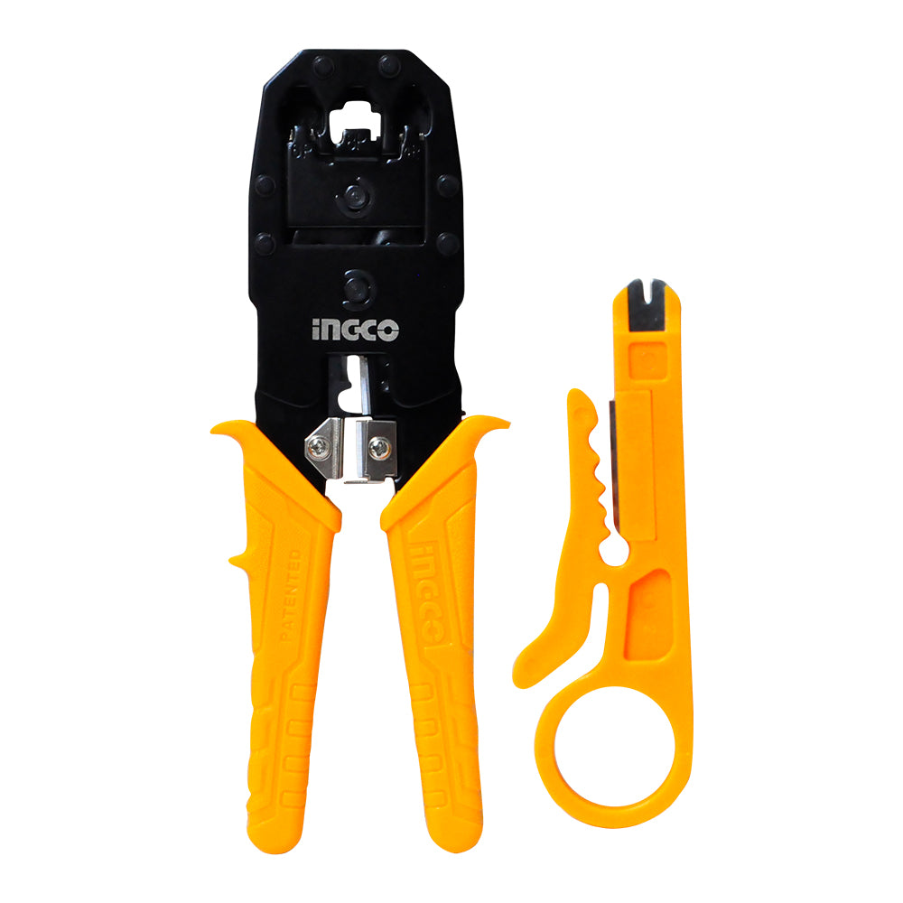 INGCO HMPC1468P modular plug crimper 8 inch crimping pliers