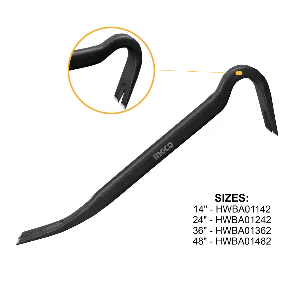 INGCO HWBA01362 wrecking bar 14/24/36/49 inch