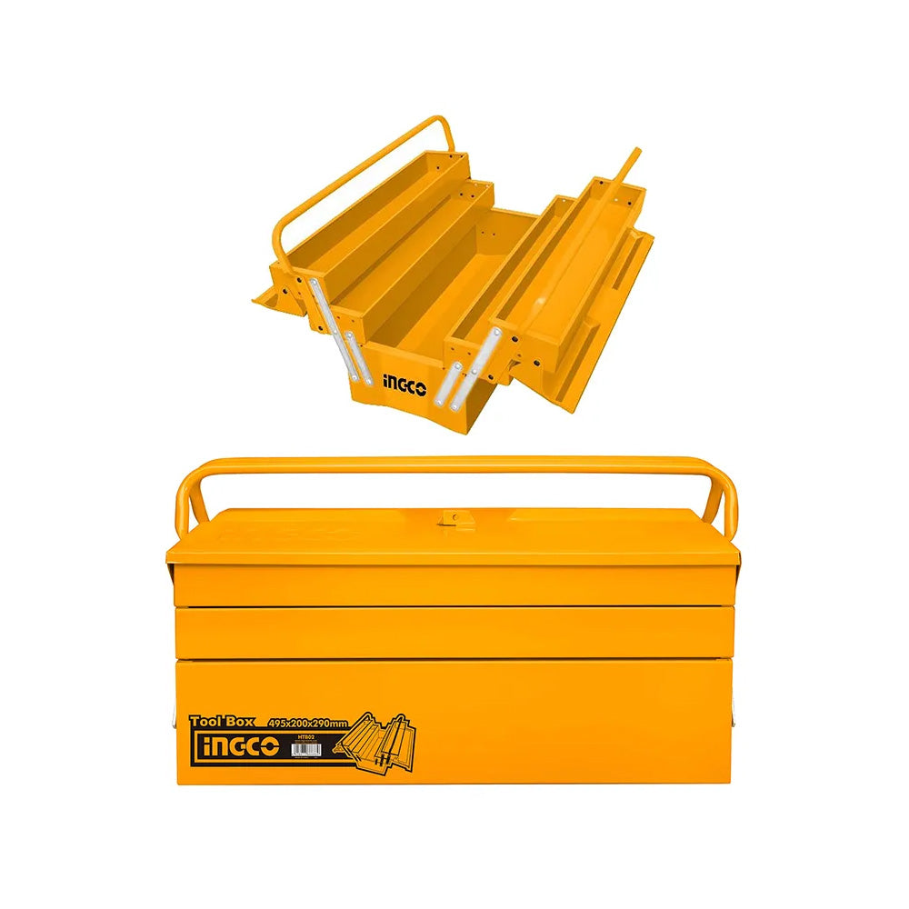 Ingco metal toolbox 3-layers 495x200x295mm storage
