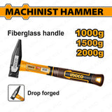 INGCO Machinist Hammer with Fiberglass Handle 1000g–2000g