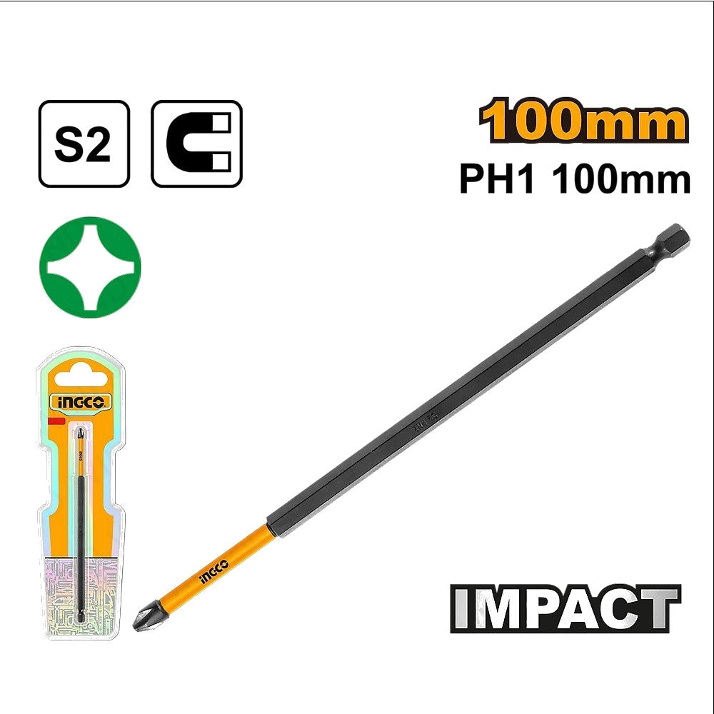 S2 Industrial Steel Impact Screwdriver Bits Set ING-AC