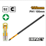 S2 Industrial Steel Impact Screwdriver Bits Set ING-AC