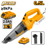 Cordless Lithium-Ion Vacuum Cleaner CVLI2001/CVLI2026/ CVLI20126 P20S ING-COR